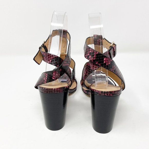 Marc Fisher Alina Open Toe Snakeskin Sandal NWT - Picture 3 of 7